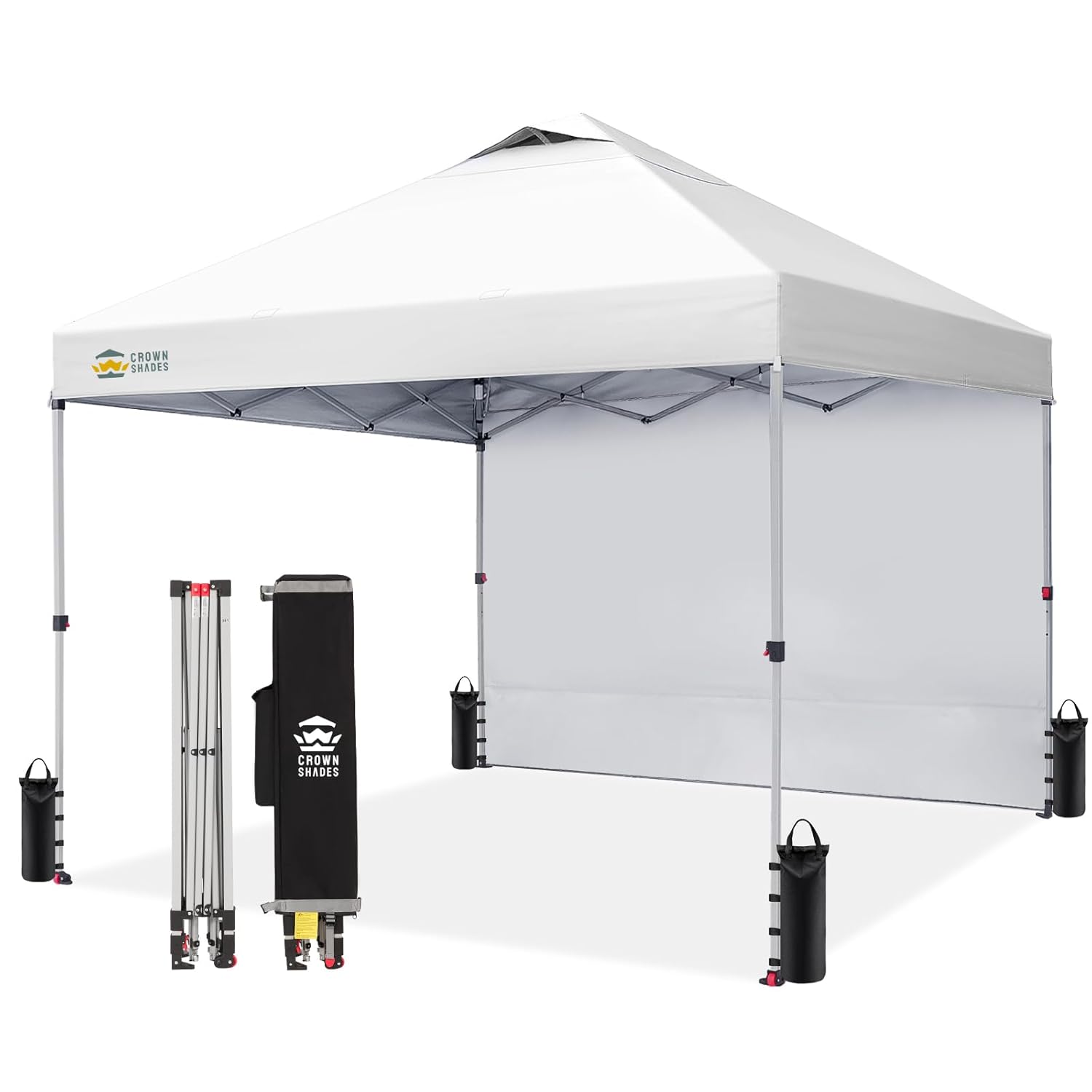 Gazebo Pop Up - 10x10 Fuß Pop-up-Vordach mit einer Seitenwand