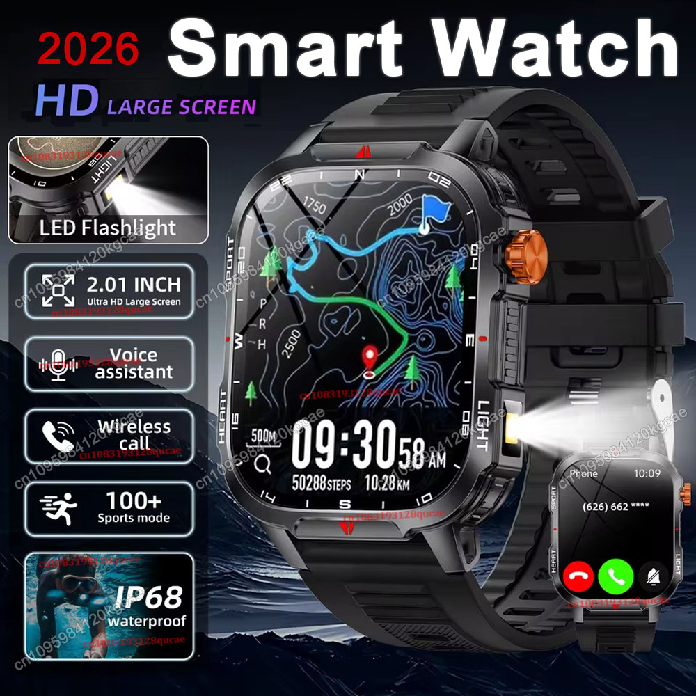 Outdoor Rug Waterproof - 2026 Neue Robuste Militär-GPS-Smartwatch für Herren