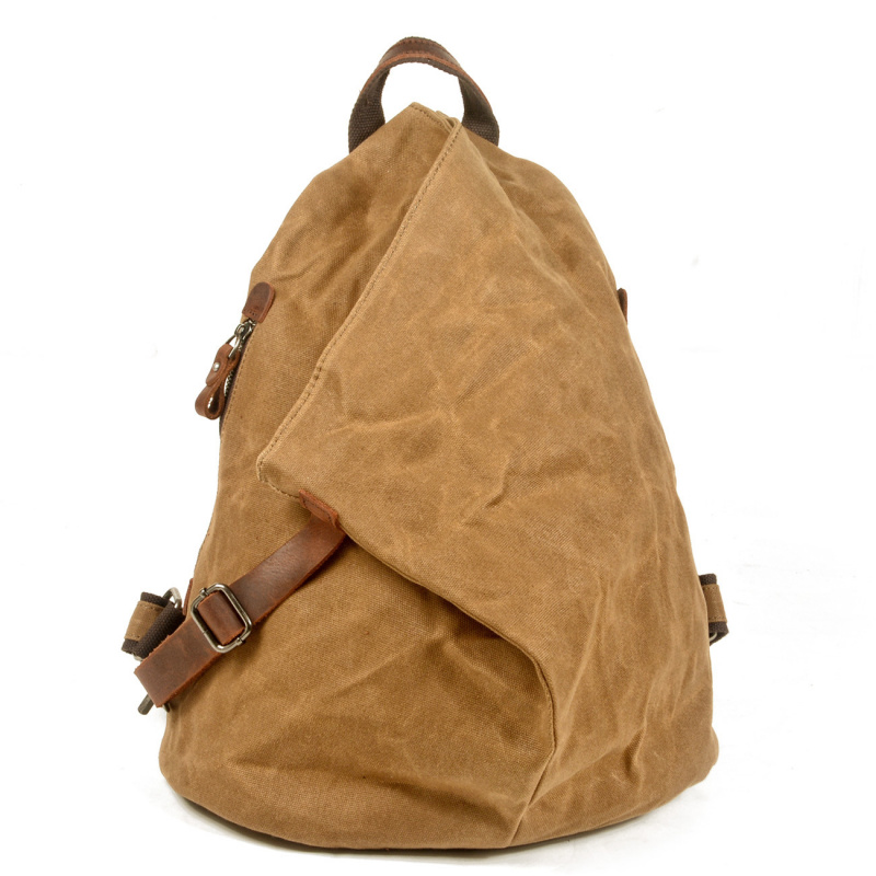 Outdoor Rug Waterproof - Wasserdichter Retro-Rucksack, robuste Retro-Tasche aus gewachstem