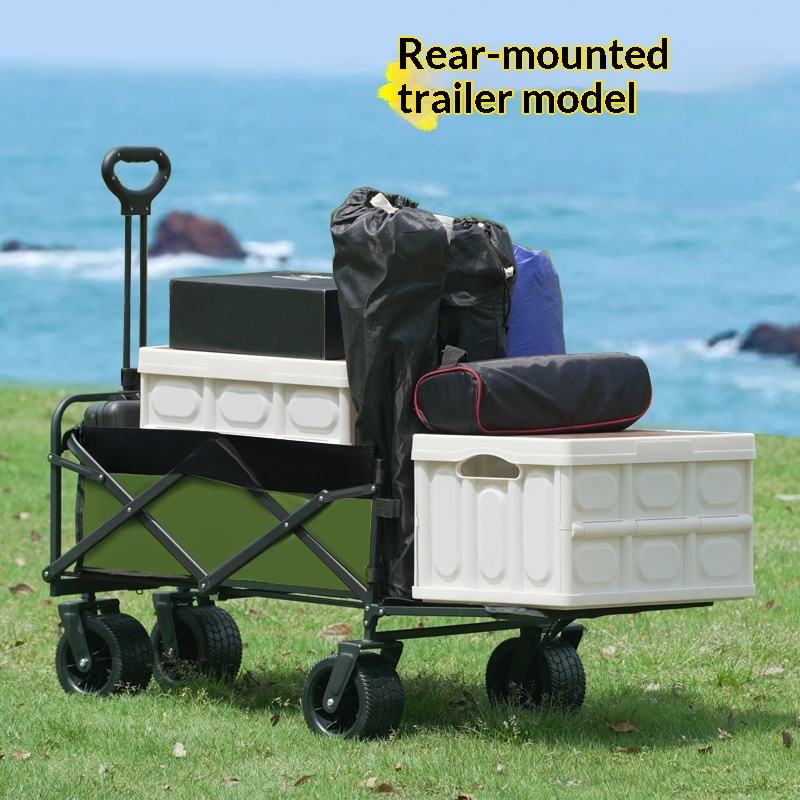 Outdoor Furniture For Sale - Fabrikverkauf: Faltbarer 4-Rad-Plattformwagen für Camping und
