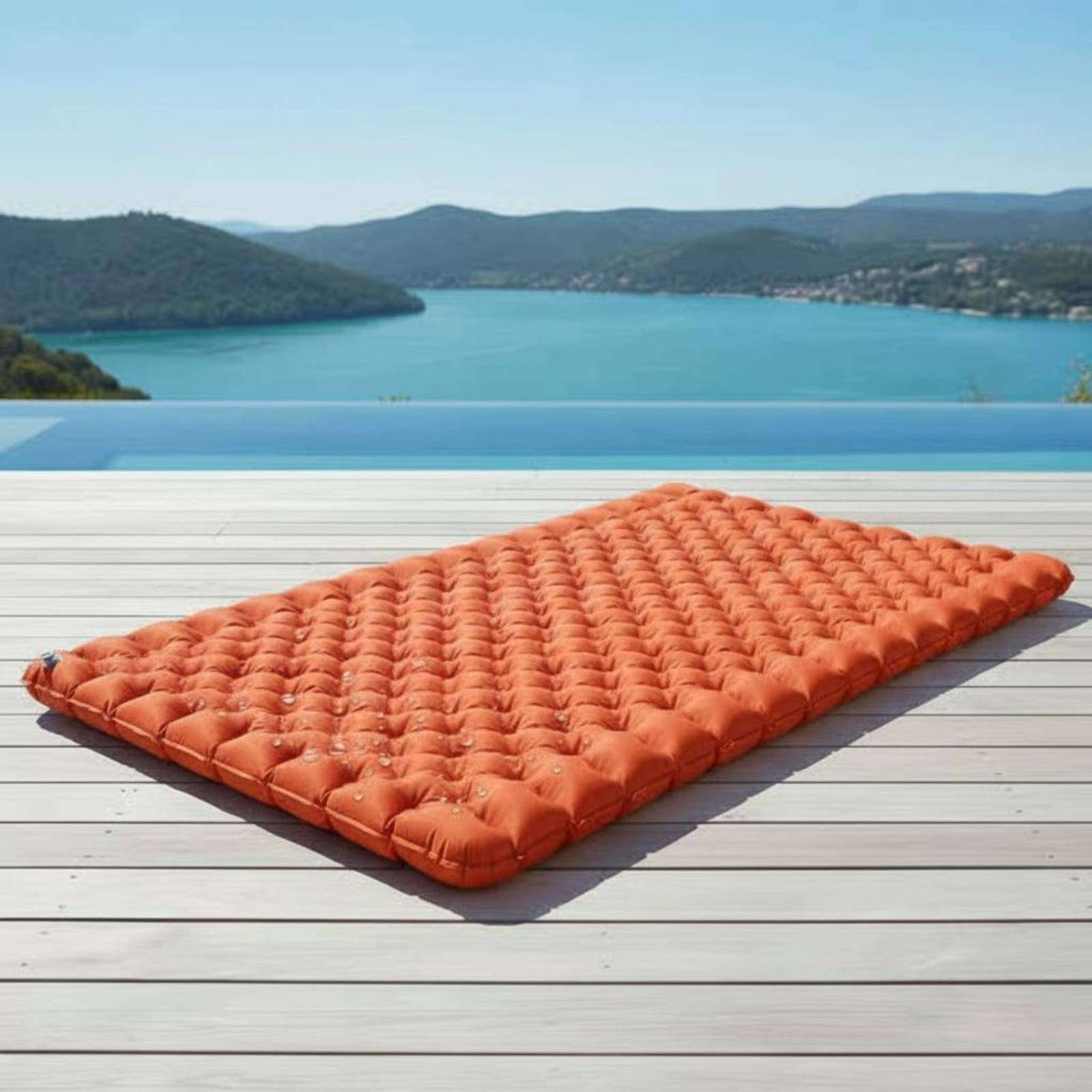Outdoor Rug Waterproof - Aufblasbare Campingmatte Nylon TPU Aufblasbare Schlafmatte