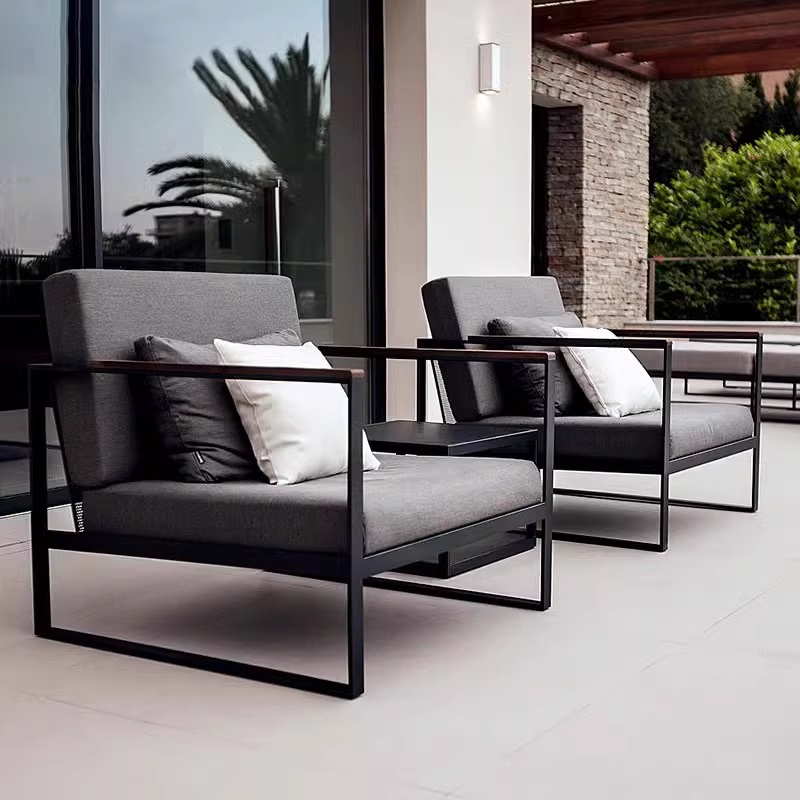 Outdoor Furniture Durable - Modernes, wasserdichtes, langlebiges Outdoor-Sofa-Set aus Eisen