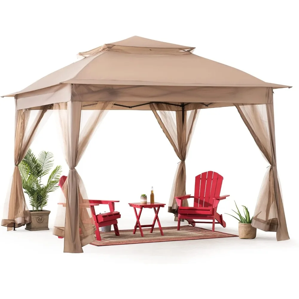 Gazebo Pop Up - Moderner 11x11 Fuß Pop-Up-Pavillon, tragbares Outdoor-Zelt