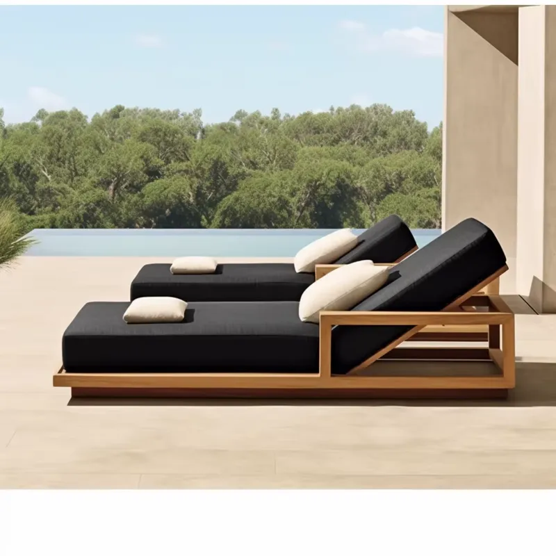 Outdoor Furniture For Sale - Bestseller Strandliege Pool Teakholz-Liegestuhl Gartenmöbel Sonnenliege