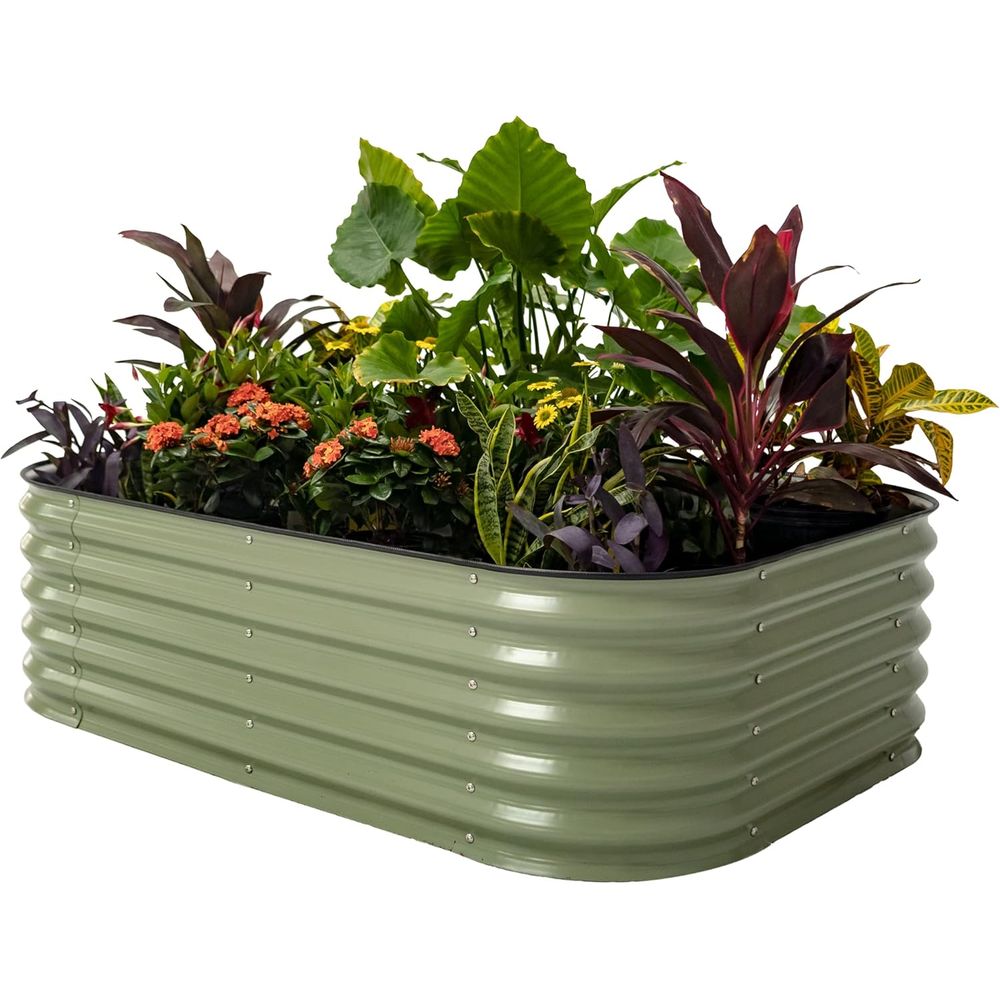 Planter Raised Metal - Vego Garten Hochbeet-Sets, 43 cm hohe