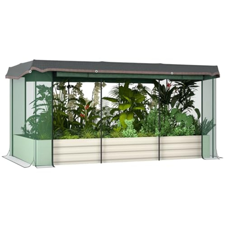 Planter Raised Metal - 7,3 x 3,4 x 1 Fuß