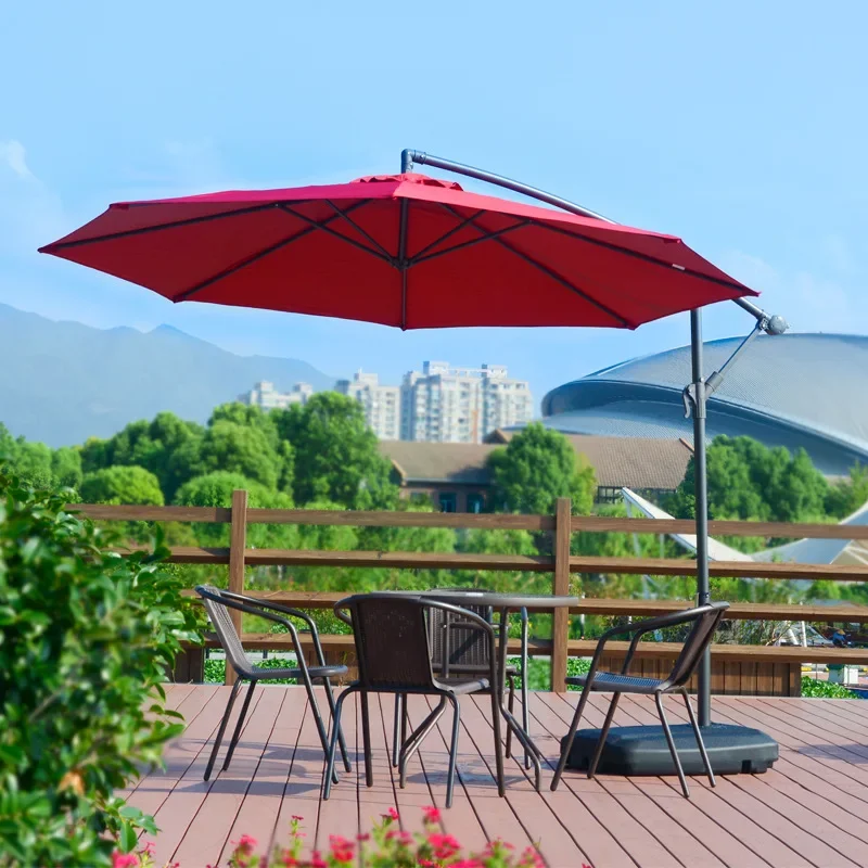 Outdoor Furniture For Sale - Moderner Metall-Gartenschirm im Angebot: Freiarm-Sonnenschirm für