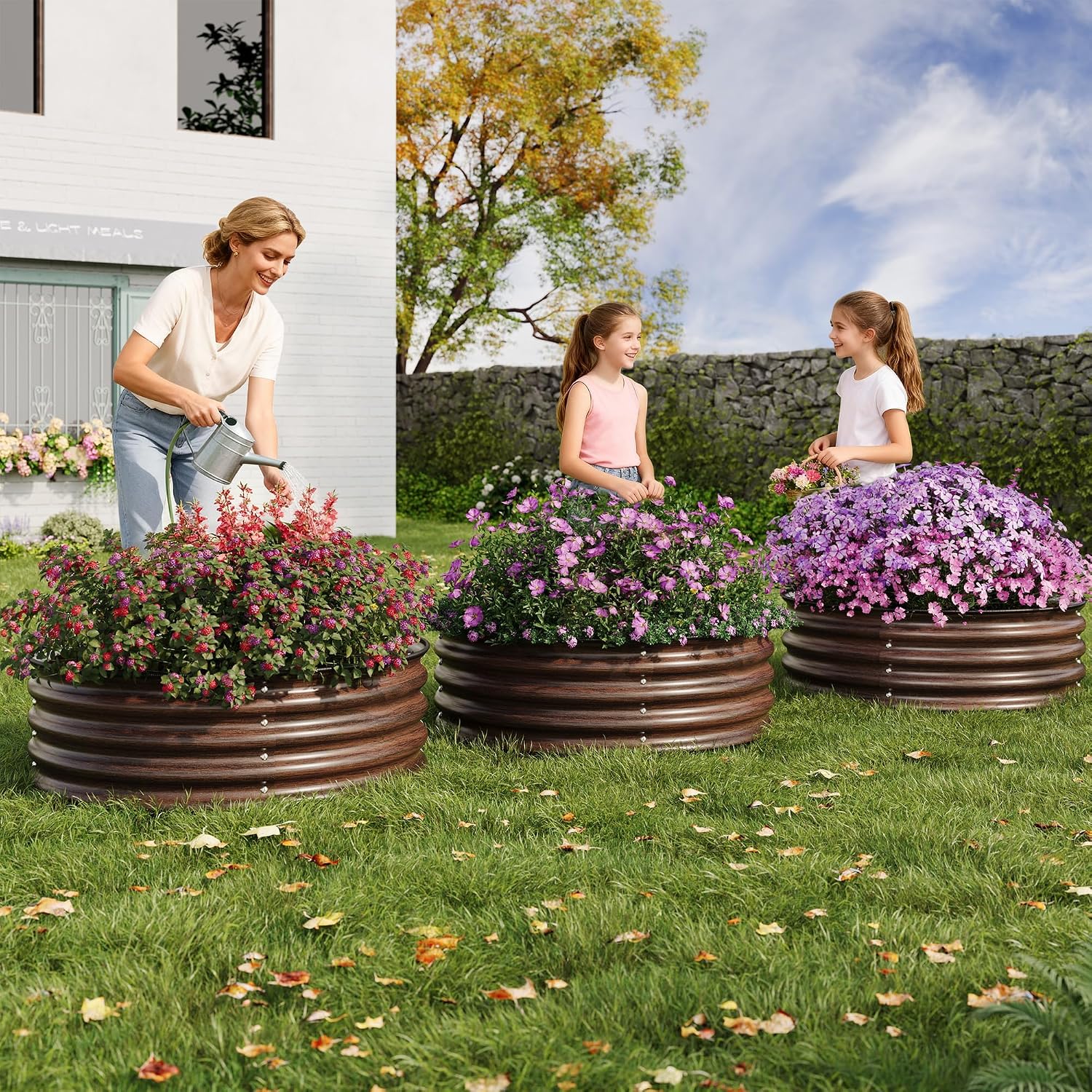 Planter Raised Metal - 2/3 Stück 2X1,5FT Land Guard Verzinktes