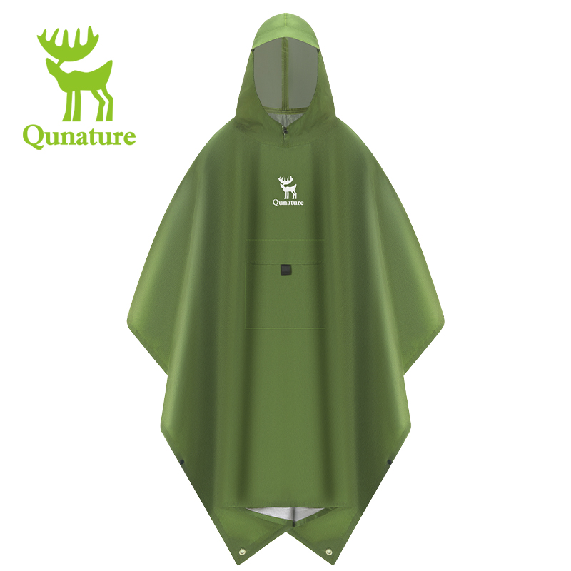 Outdoor Rug Waterproof - Qunature 3-in-1 wasserdichter Regenmantel, multifunktionaler Himmelvorhang,