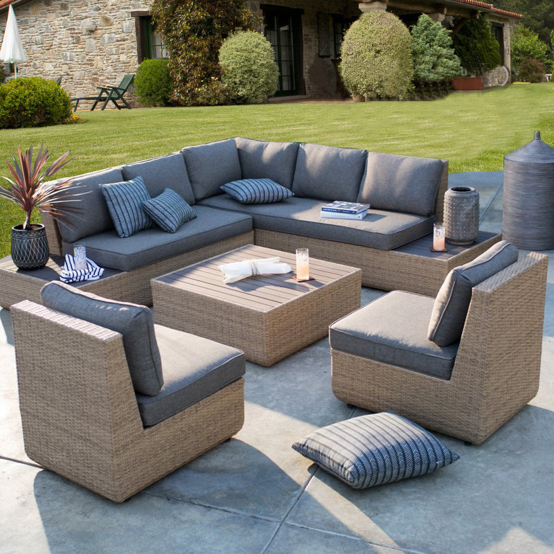 Outdoor Furniture For Sale - Outdoor-Sofa, Rattan-Gartenmöbel für Hotel, Verkaufsbüro, Wintergarten,