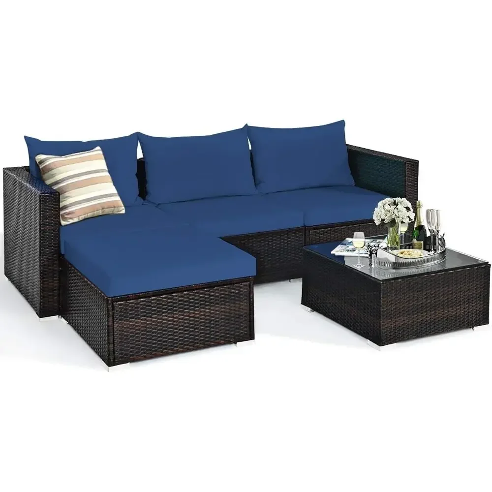 Outdoor Furniture Durable - Langlebiges 5-teiliges Gartenmöbel-Set für den Außenbereich,