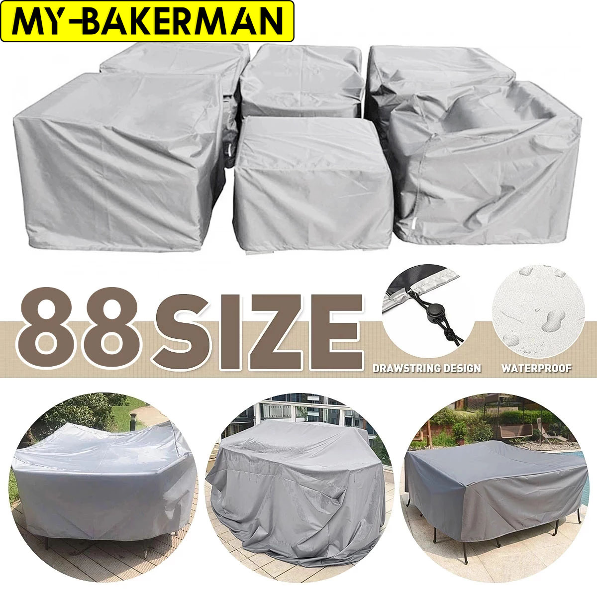 Outdoor Furniture Deals - Abdeckungen für Terrassenmöbel, wasserdicht, Abdeckung für