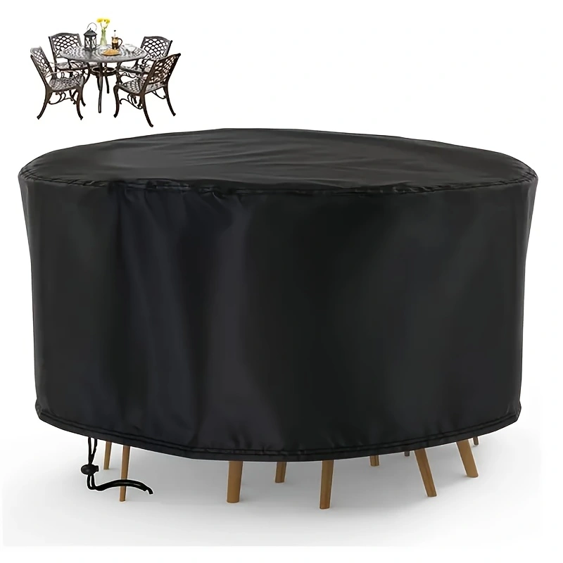 Outdoor Furniture Deals - Wasserdichter runder Terrassenmöbelbezug – UV- und