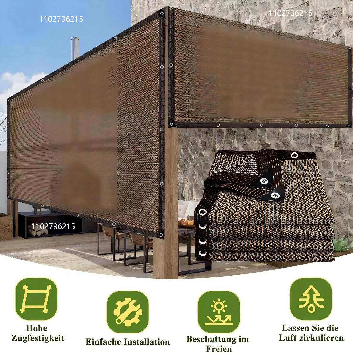 Outdoor-Garten-Sonnenschutznet – Outdoor Furniture Hdpe Bewertung und Preis