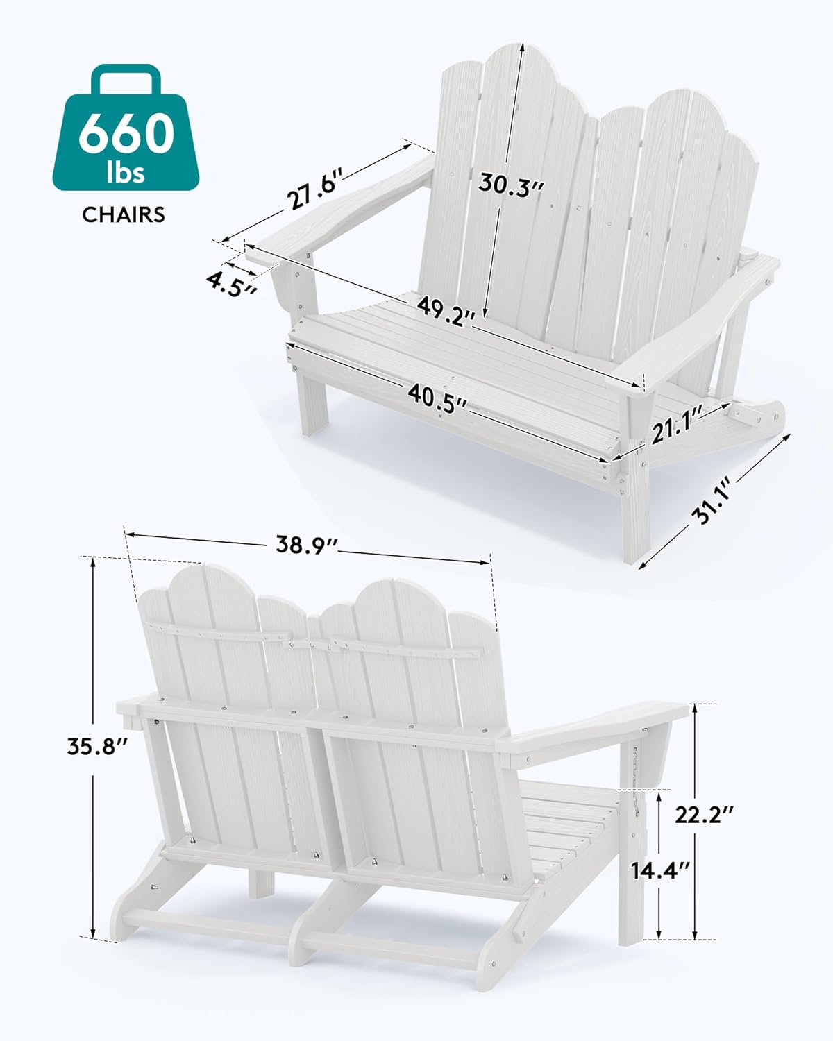 HDPE Allwetter-Klappbare Adiro – Outdoor Furniture Hdpe Bewertung und Preis