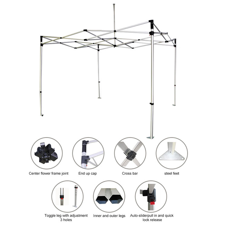 qm-3M X 3M Aluminium-Rahmen Po – Gazebo Pop Up Bewertung und Preis