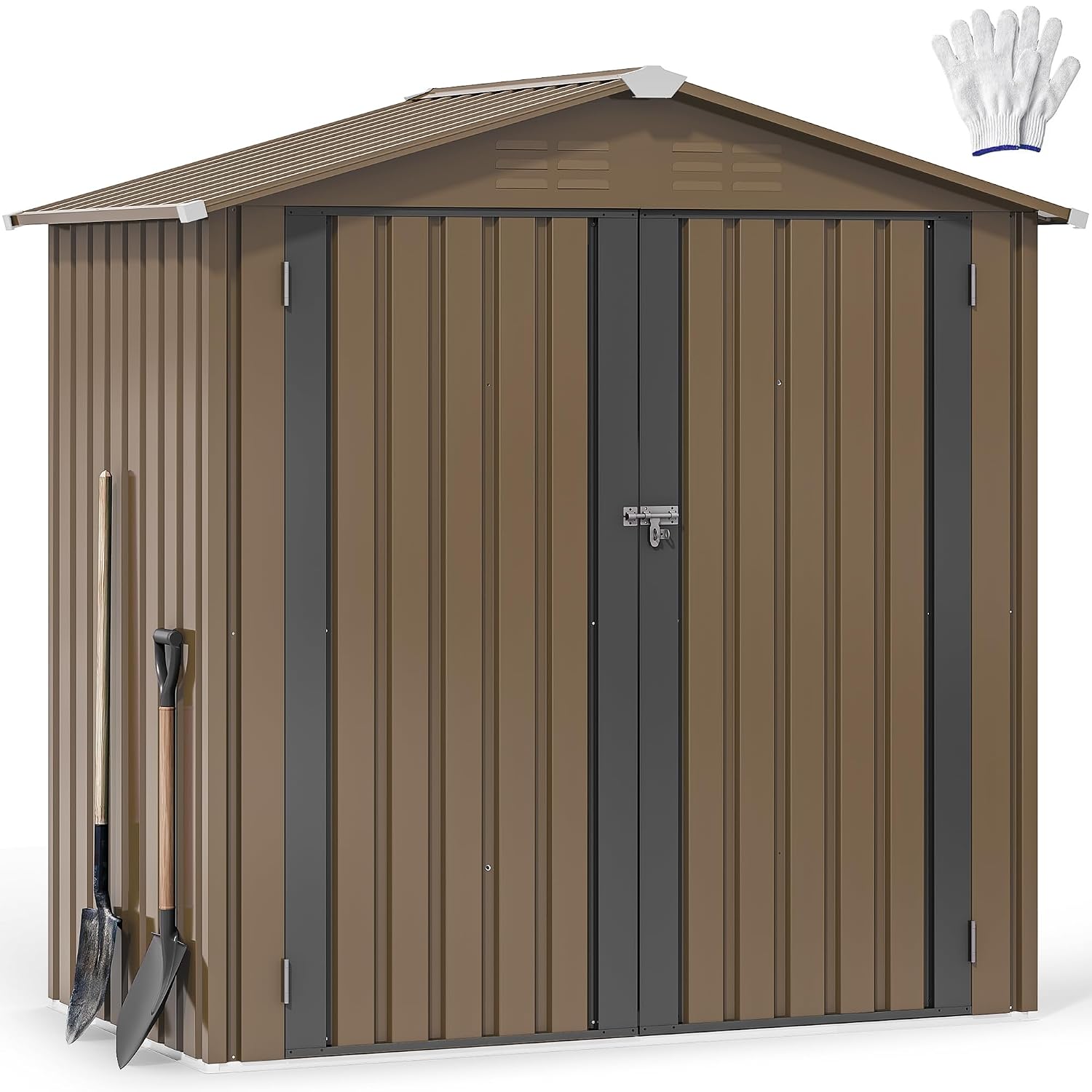 6x4ft Metall-Gartenhaus, wasse – Outdoor Furniture Heavy Bewertung und Preis