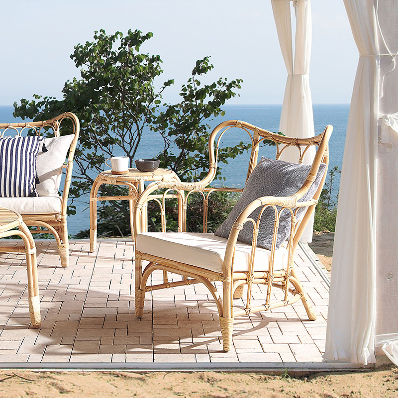 Natürliches Rattan-Sofa, doppe – Outdoor Furniture Indonesia Bewertung und Preis
