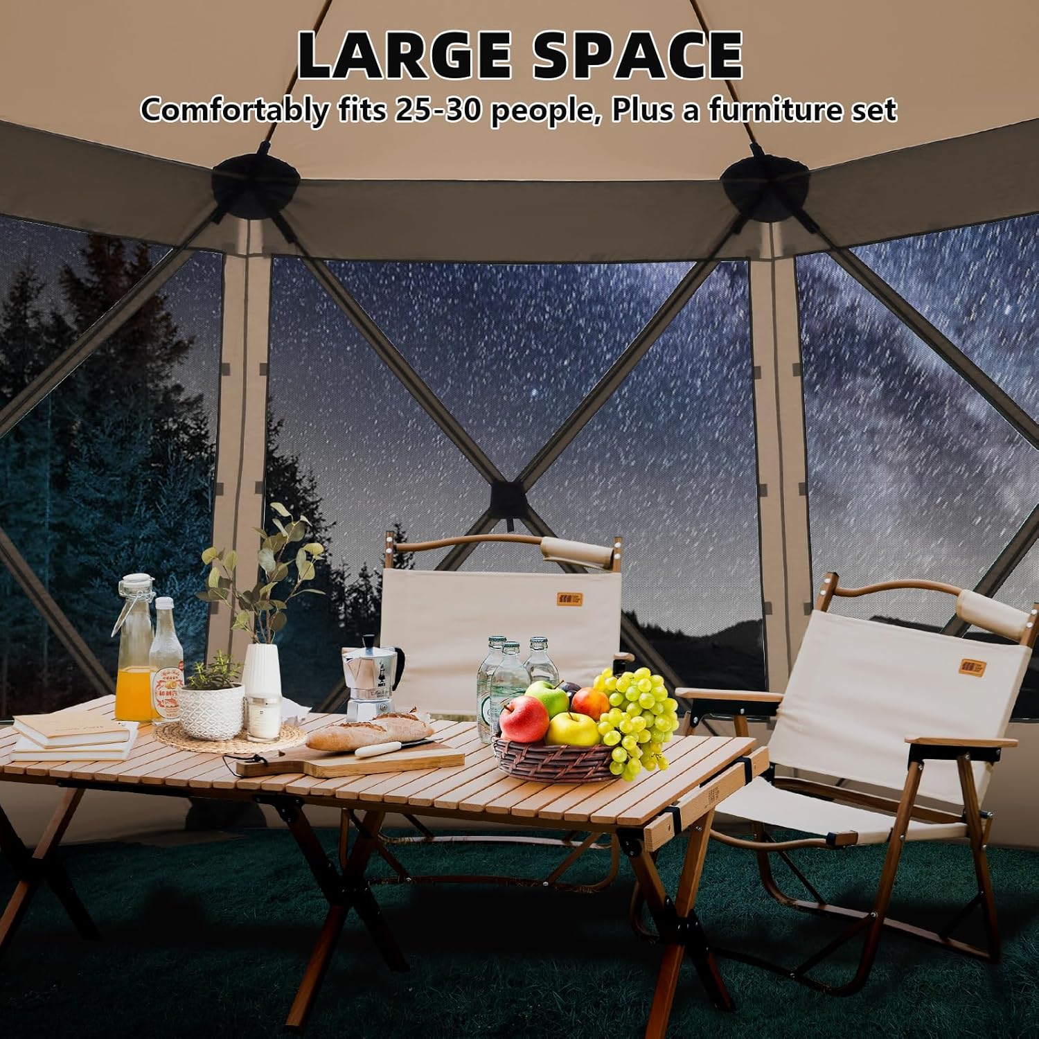 15x15 Pop-Up-Zelt mit Moskiton – Gazebo Pop Up Bewertung und Preis
