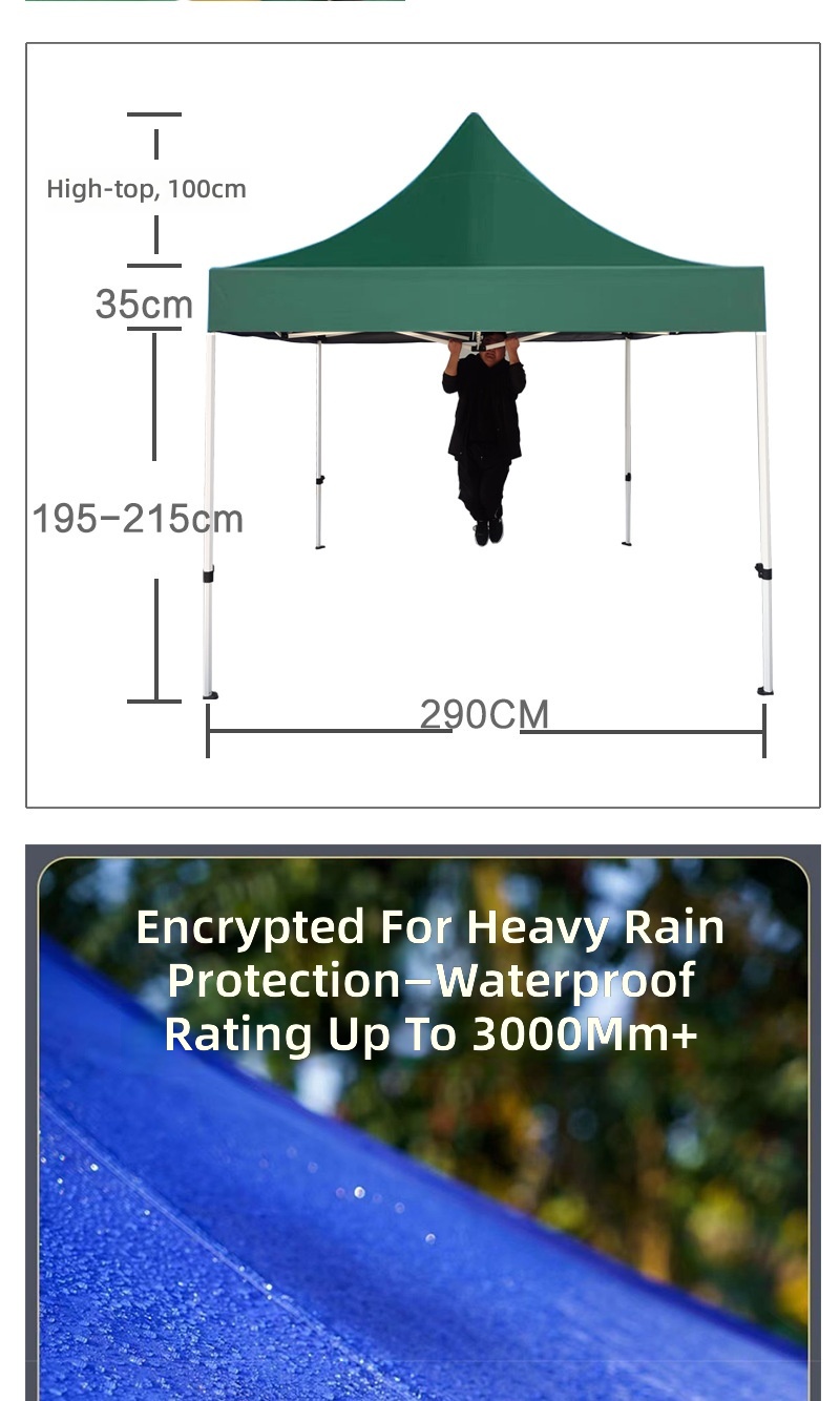 Outlet-Zelt 3x3M Faltbares Vor – Gazebo Pop Up Bewertung und Preis