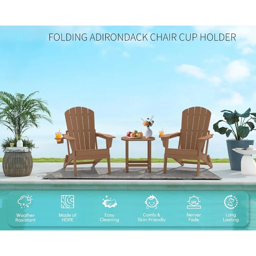 3-teiliges klappbares Adironda – Outdoor Furniture Hdpe Bewertung und Preis