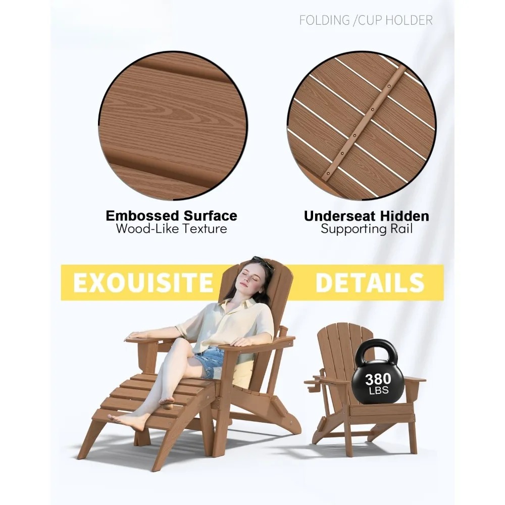3-teiliges klappbares Adironda – Outdoor Furniture Hdpe Bewertung und Preis