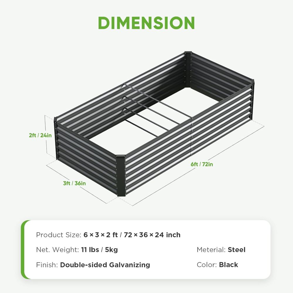 Großes Outdoor-Hochbeet aus Ve – Planter Raised Metal Bewertung und Preis