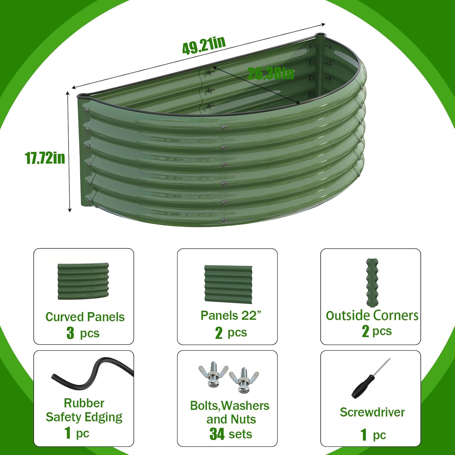 Verzinktes Hochbeet für den Au – Planter Raised Metal Bewertung und Preis