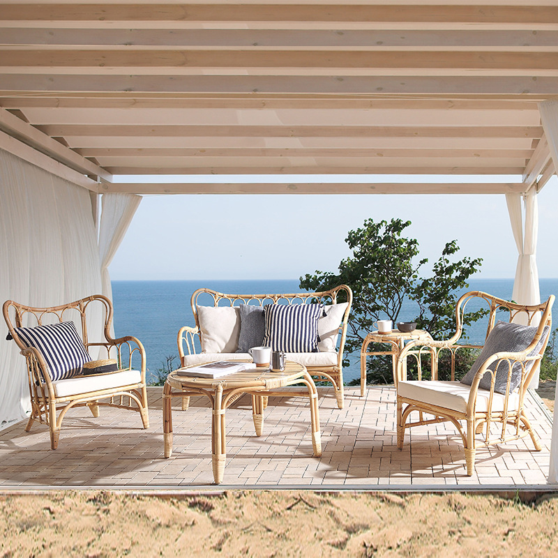 Natürliches Rattan-Sofa für de – Outdoor Furniture Indonesia Bewertung und Preis