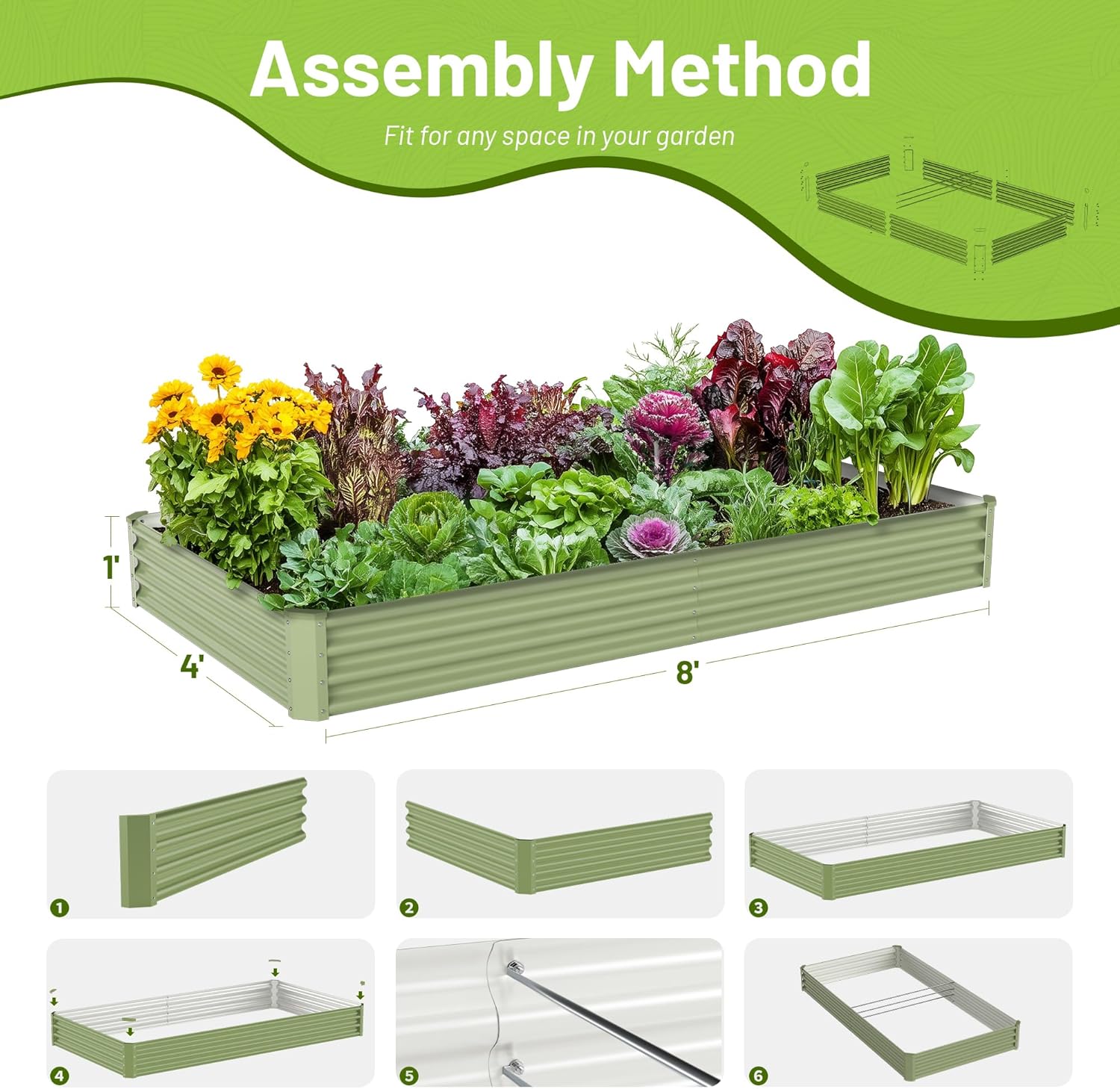 Outdoor Gemüsegarten Metall-Ho – Planter Raised Metal Bewertung und Preis