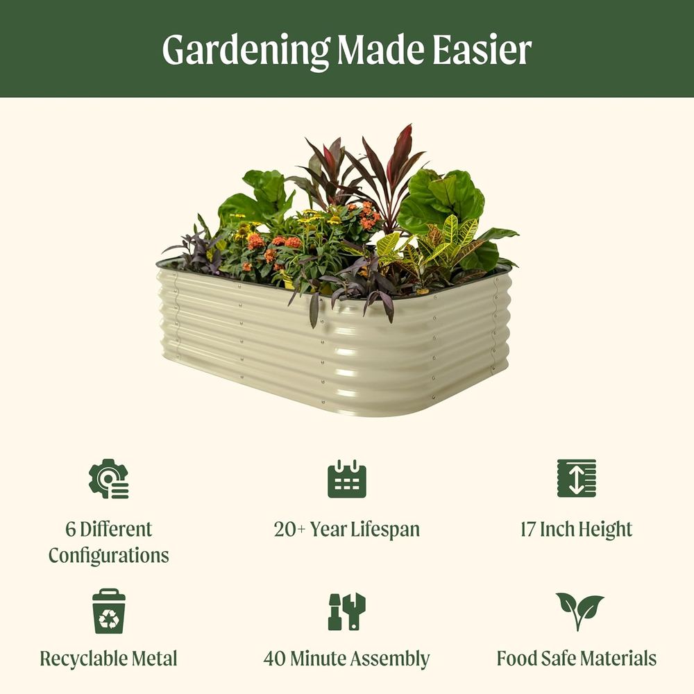 Vego Garten Hochbeet-Sets, 43  – Planter Raised Metal Bewertung und Preis
