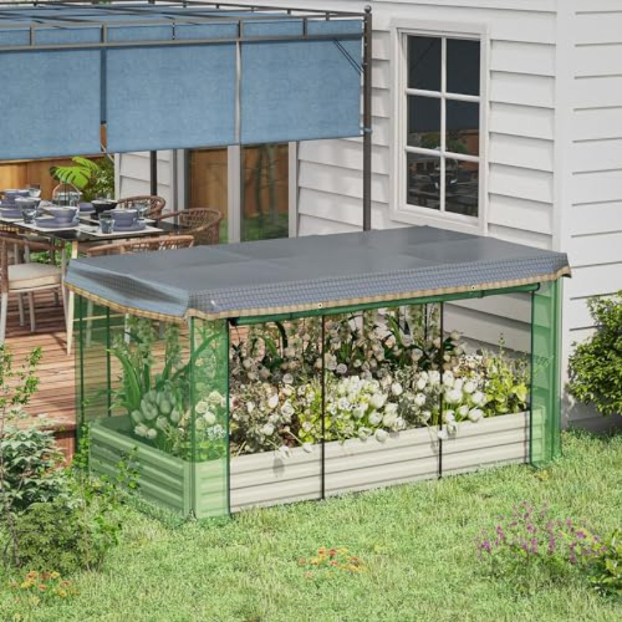7,3 x 3,4 x 1 Fuß (2,2 x 1,0 x – Planter Raised Metal Bewertung und Preis
