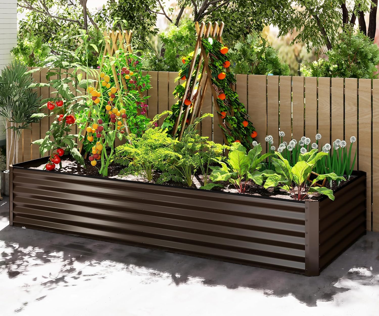 8x4x1,5 Fuß Verzinktes Hochbee – Planter Raised Metal Bewertung und Preis