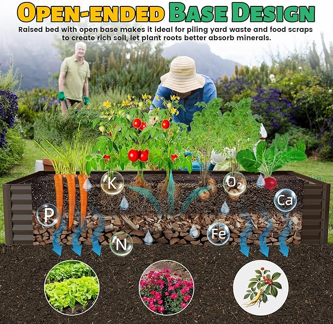 8x4x1,5 Fuß Verzinktes Hochbee – Planter Raised Metal Bewertung und Preis