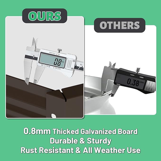 8x4x1,5 Fuß Verzinktes Hochbee – Planter Raised Metal Bewertung und Preis